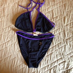 Vintage Dark Purple Bikini
